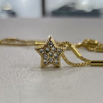 Collar estrella circones Oro Goldfield