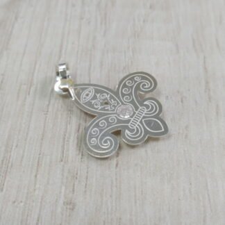 Colgante Plata Flor de Lis