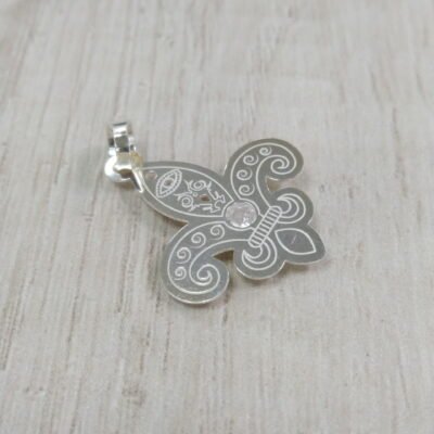 Colgante Plata Flor de Lis