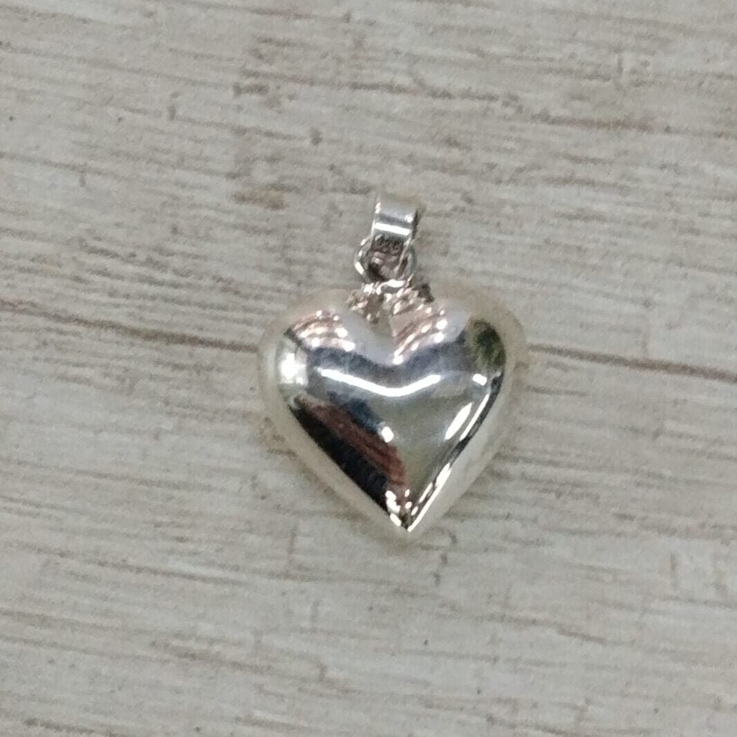 Colgante Plata Coraz?n Inflado