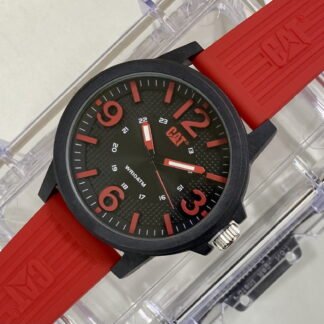 Reloj Caterpillar An?logo Hombre Correa Roja Resina LF11128138