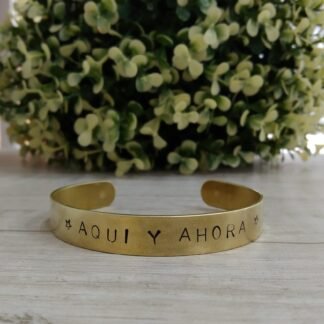 Brazalete bronce Aqu? y Ahora Adaptable