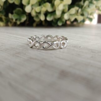 Anillo plata infinitos nro 14
