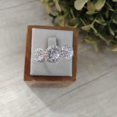 Anillo plata trilogia circones nro 13