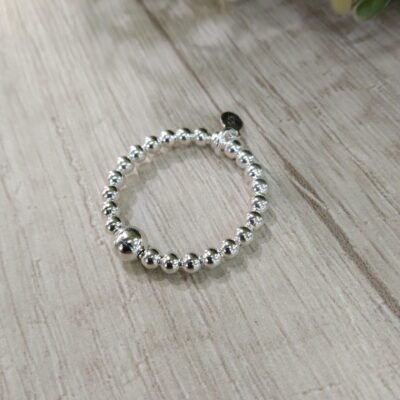 Anillo plata antiestres nro 20