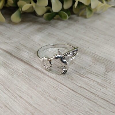 Anillo plata colibr? nro 17