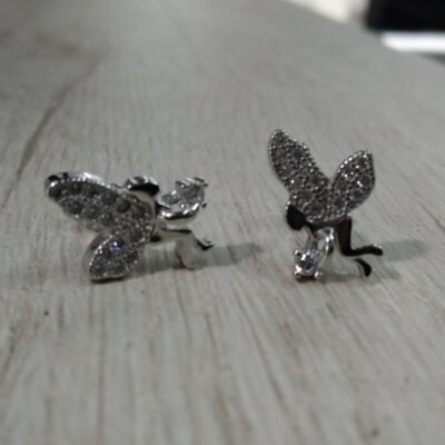 Aros plata rodinada hada