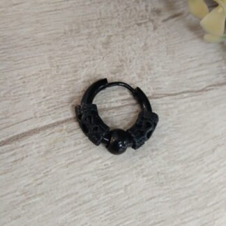Aro acero negro bali 19 mm