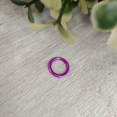 Piercing plata esmaltado fucsia