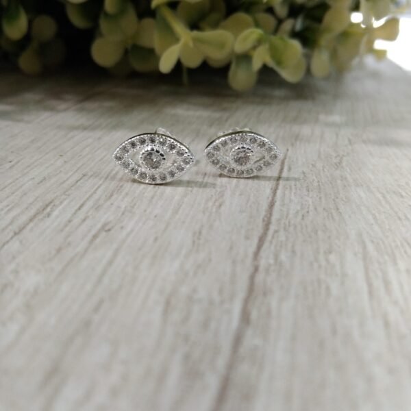 Aros plata ojo circones