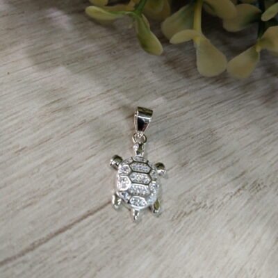 Colgante plata tortuga circones