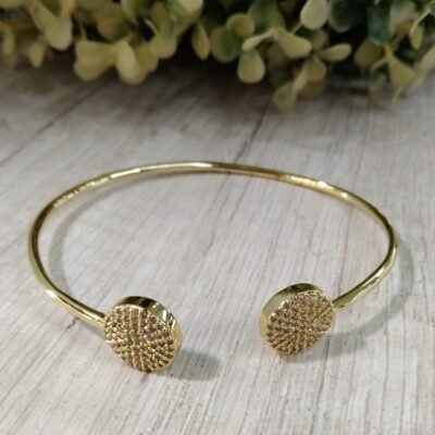 Esclava ba?o en oro c?rculos microcircones