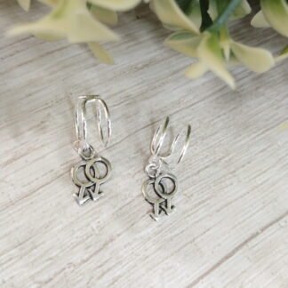 Aros plata Ear Cuff Masculino