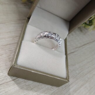 Anillo plata ramas circones nro 15
