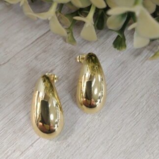 Aros ba?o en oro gota hueca