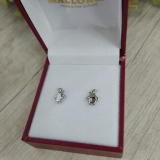 Aros plata rodinada ping?ino