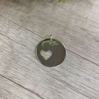 Colgante plata corazon calado