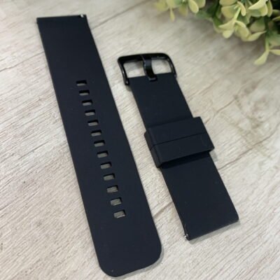 Correa negra resina 24mm