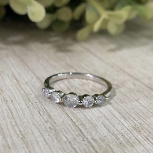 Anillo Medio cintillo circones
