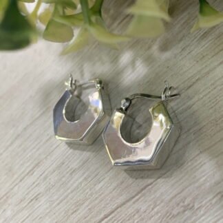 Aros plata argolla tuerca