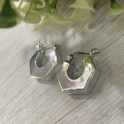 Aros plata argolla tuerca