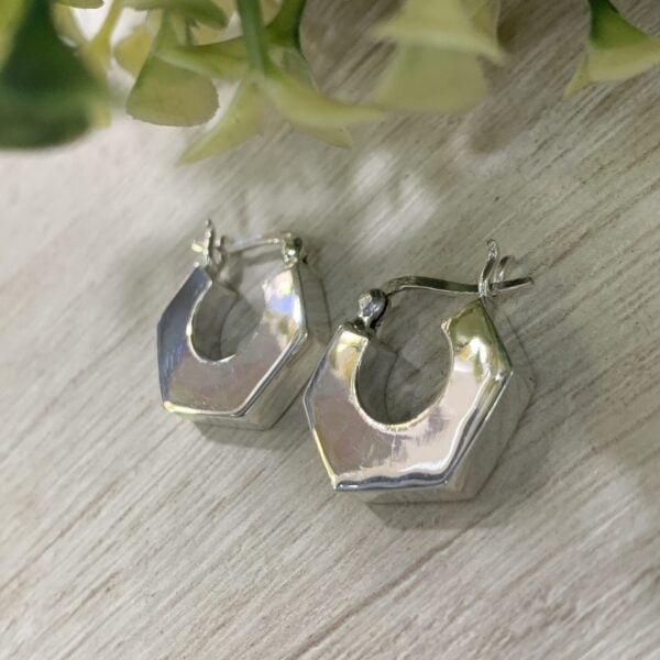 Aros plata argolla tuerca