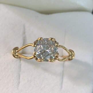 Anillo solitario 18k