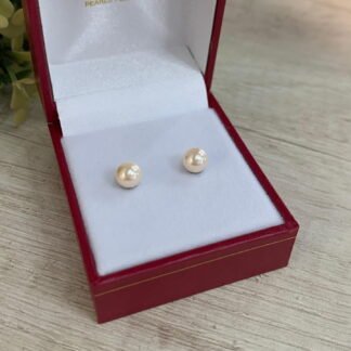 Aros perla de mallorca 6 mm base plata