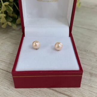 Aros perla de mallorca 6 mm base acero