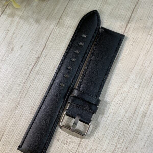 Correa cuero negra lisa JC 20 mm
