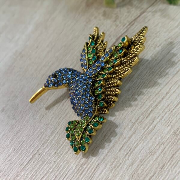 Prendedor Colibrí Azul