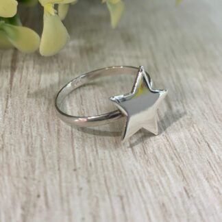 Anillo plata estrella nro 13