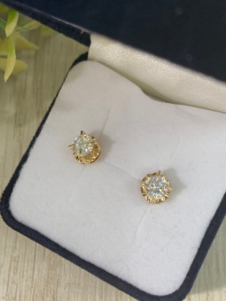 Aros chat?n circ?n blanco n?2 18k