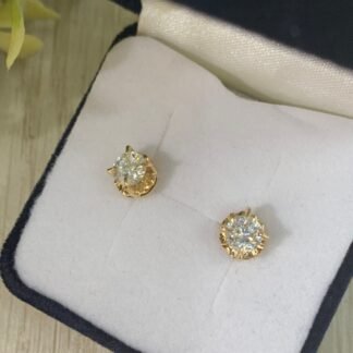 Aros chat?n circ?n blanco n?2 18k