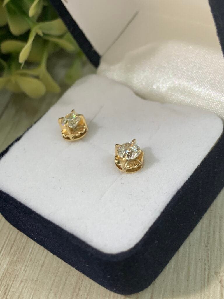 Aros chat?n circ?n blanco n?2 18k