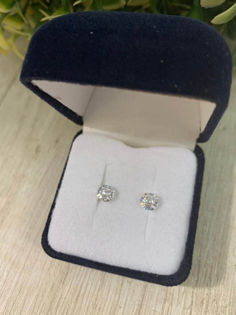Aros plata circ?n punto de luz 4mm