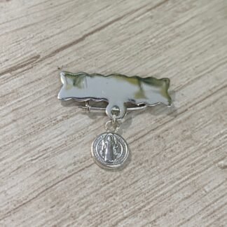 Colgante broche piocha plata San Benito