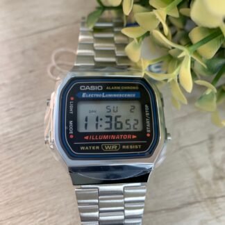 Reloj Casio met?lico diginal A168WA
