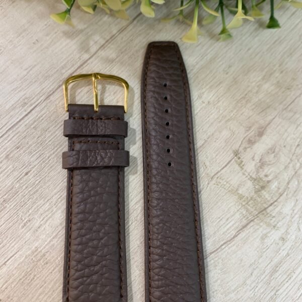 Correa cuero caf? dise?o 24mm