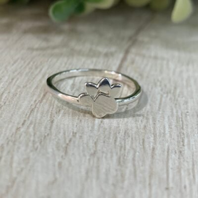 Anillo plata Patita perro n?9