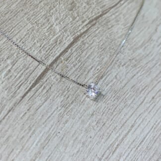 Collar plata punto luz grifas 4mm