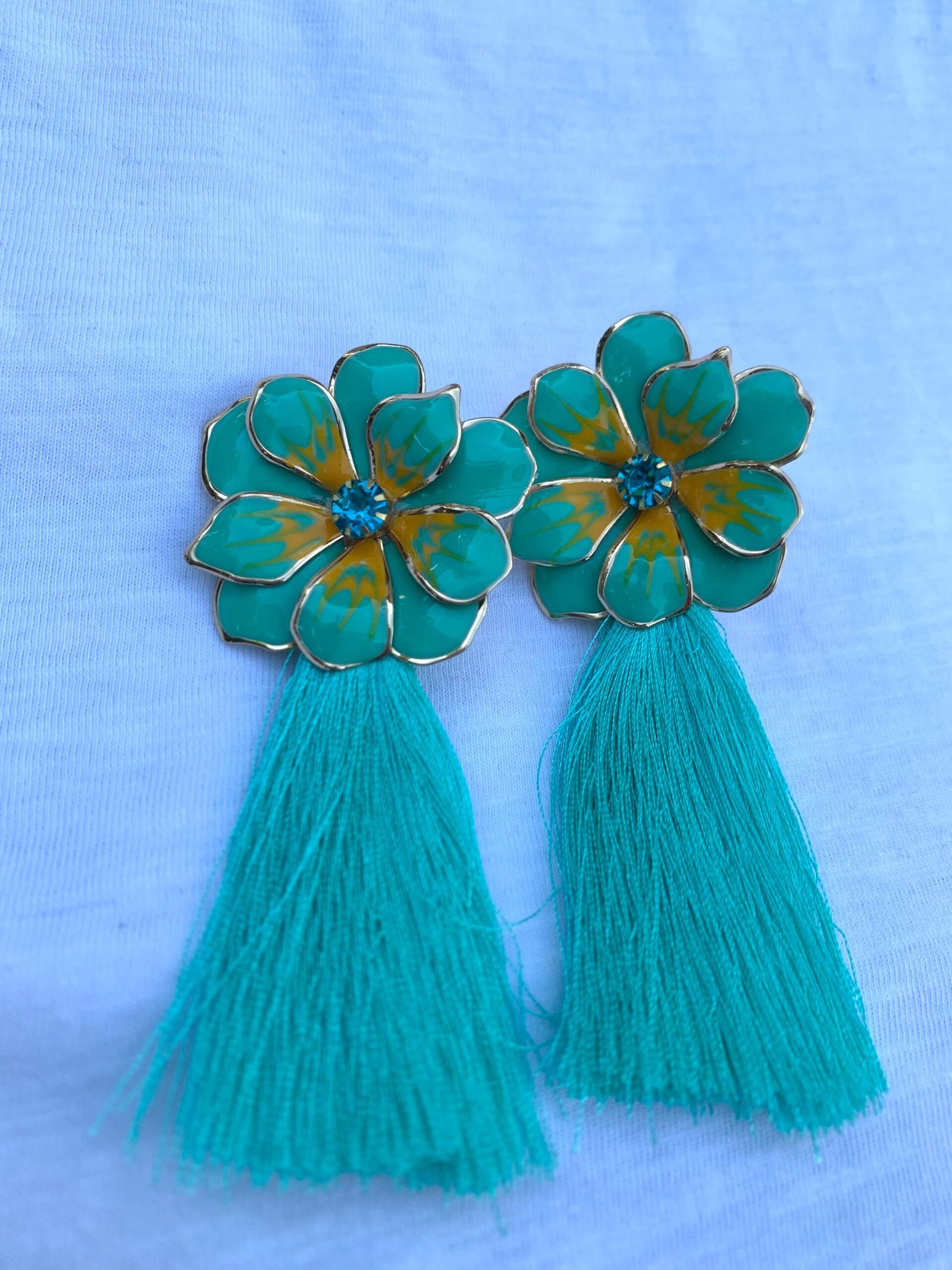 Aros Flor Calipso Borlas - Imagen 2