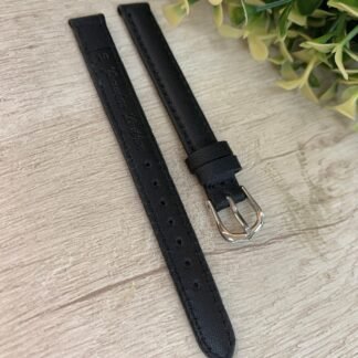Correa reloj cuero negra 10mm
