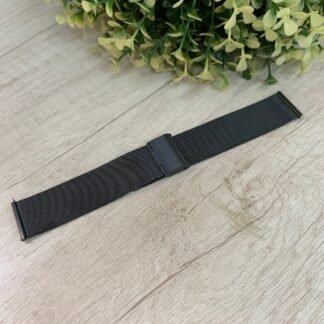 Correa reloj met?lica negra 22mm