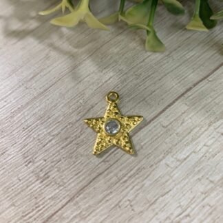 Colgante Estrella circ?n ba?o oro