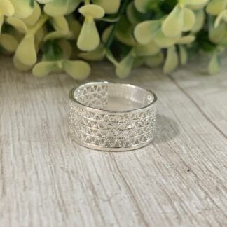 Anillo plata filigrana nro 13