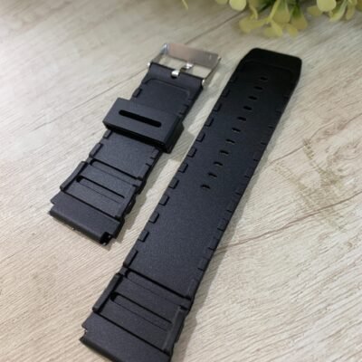 Correa Reloj resina negra 28 mm