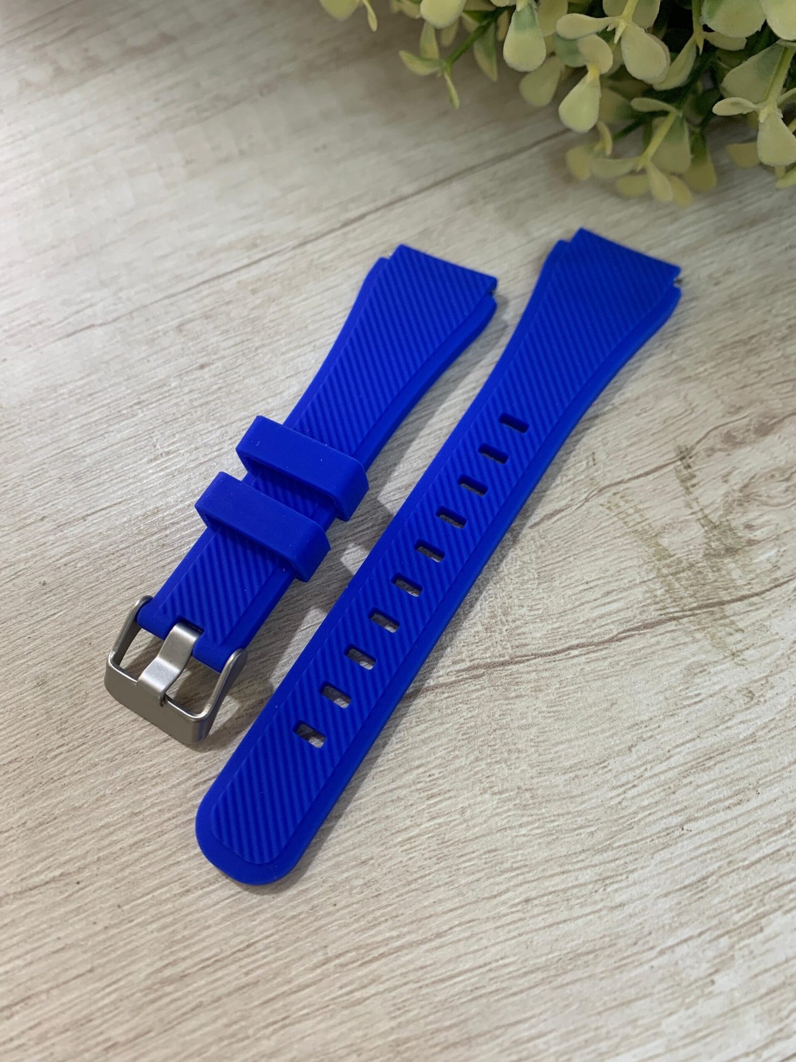Correa Reloj resina azul 22 mm