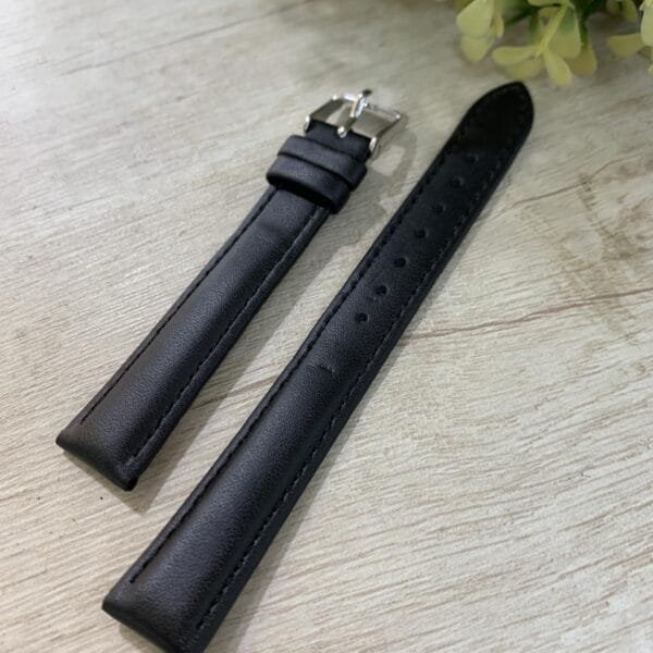 Correa Reloj cuero negro 16 mm