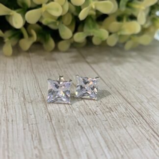Aros plata circ?n cuadrado 7x7mm
